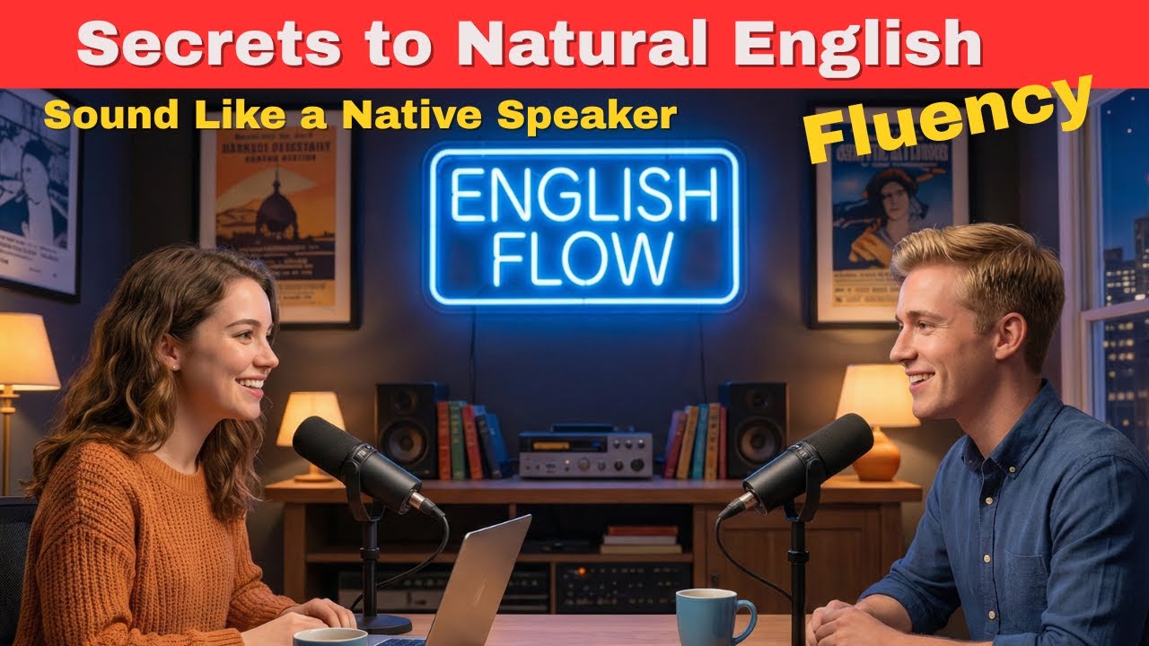 How TO SOUND LIKE A NATIVE  Speaker |  Natural English Fluency | English Podcast