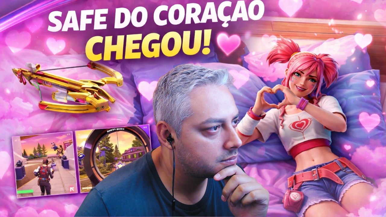 SAFE DO CORAÇÃO CHEGOU! 💘 GAMEPLAY HONESTA NO FORTNITE