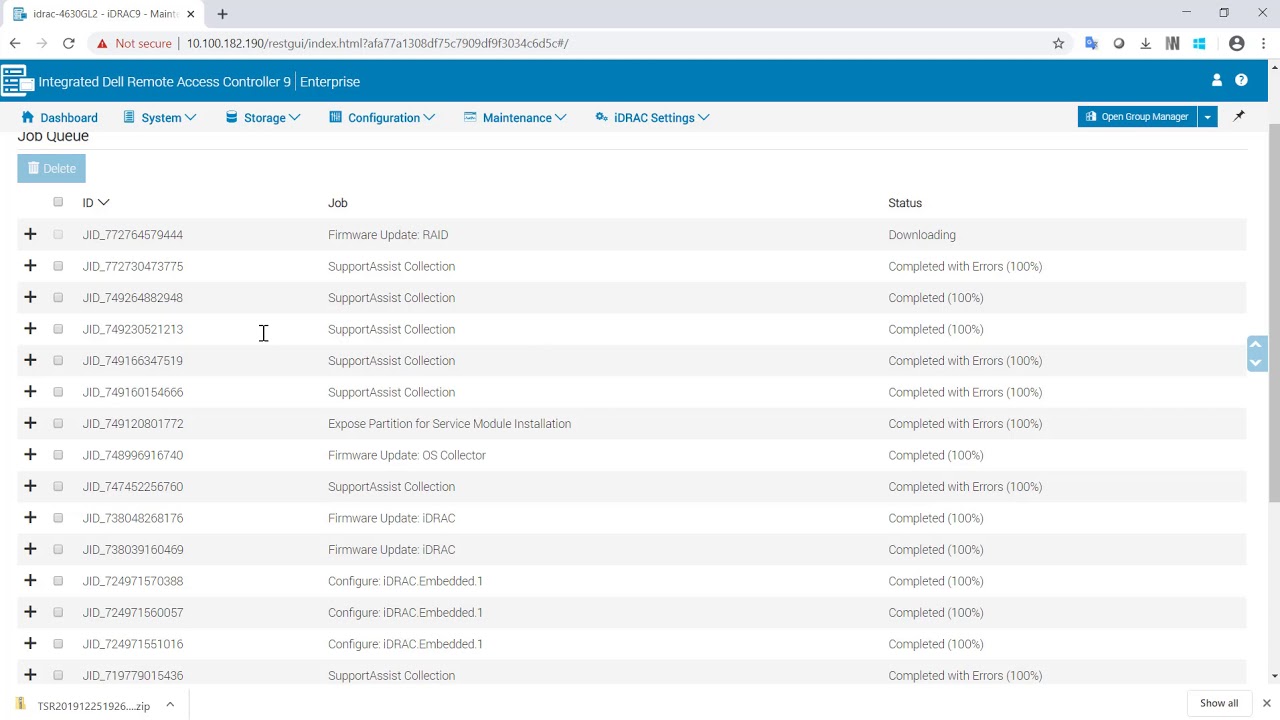 Update Firmware of Dell Server 14G via iDRAC9