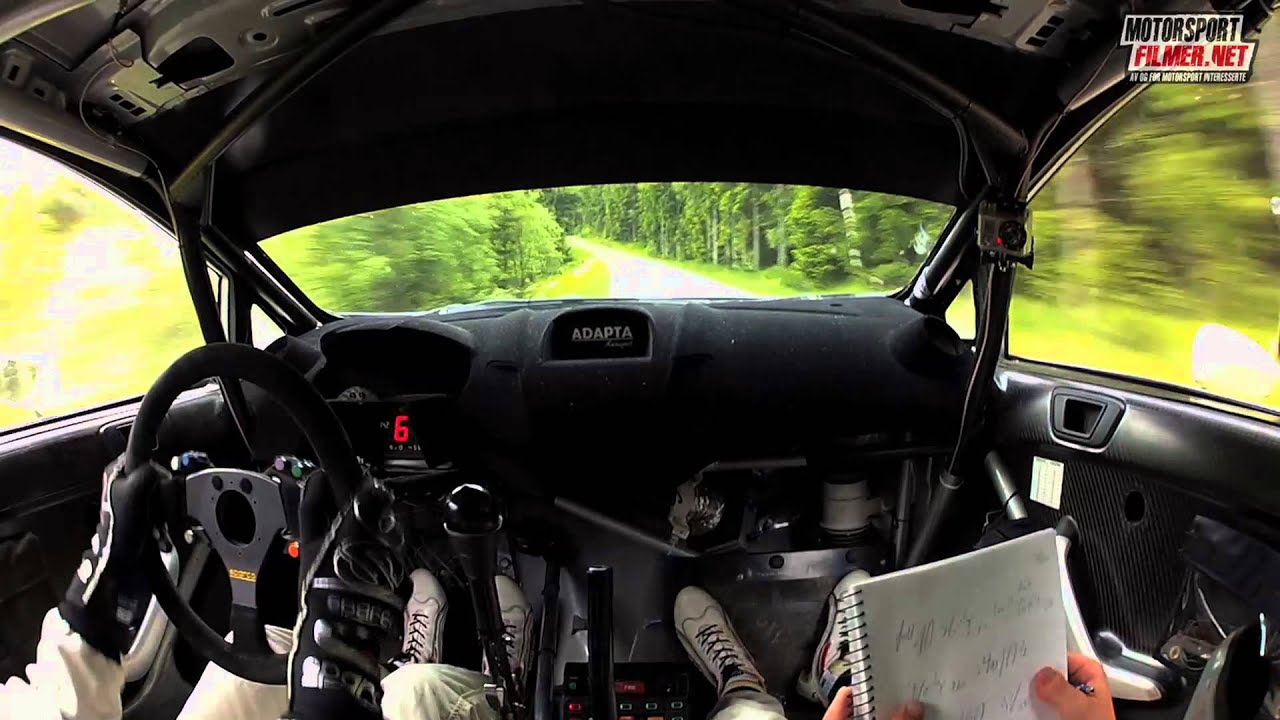 Inboard: Frank Tore Larsen Ford Fiesta WRC - Sørlandssprinten SS4 2013 - Motorsportfilmer.net
