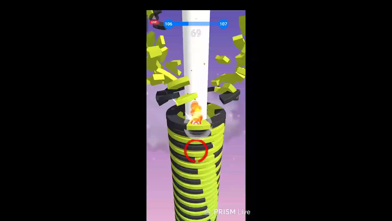 Live Stackball part 01 #shortsfeed #stackball #ballrun2048 #shortslive