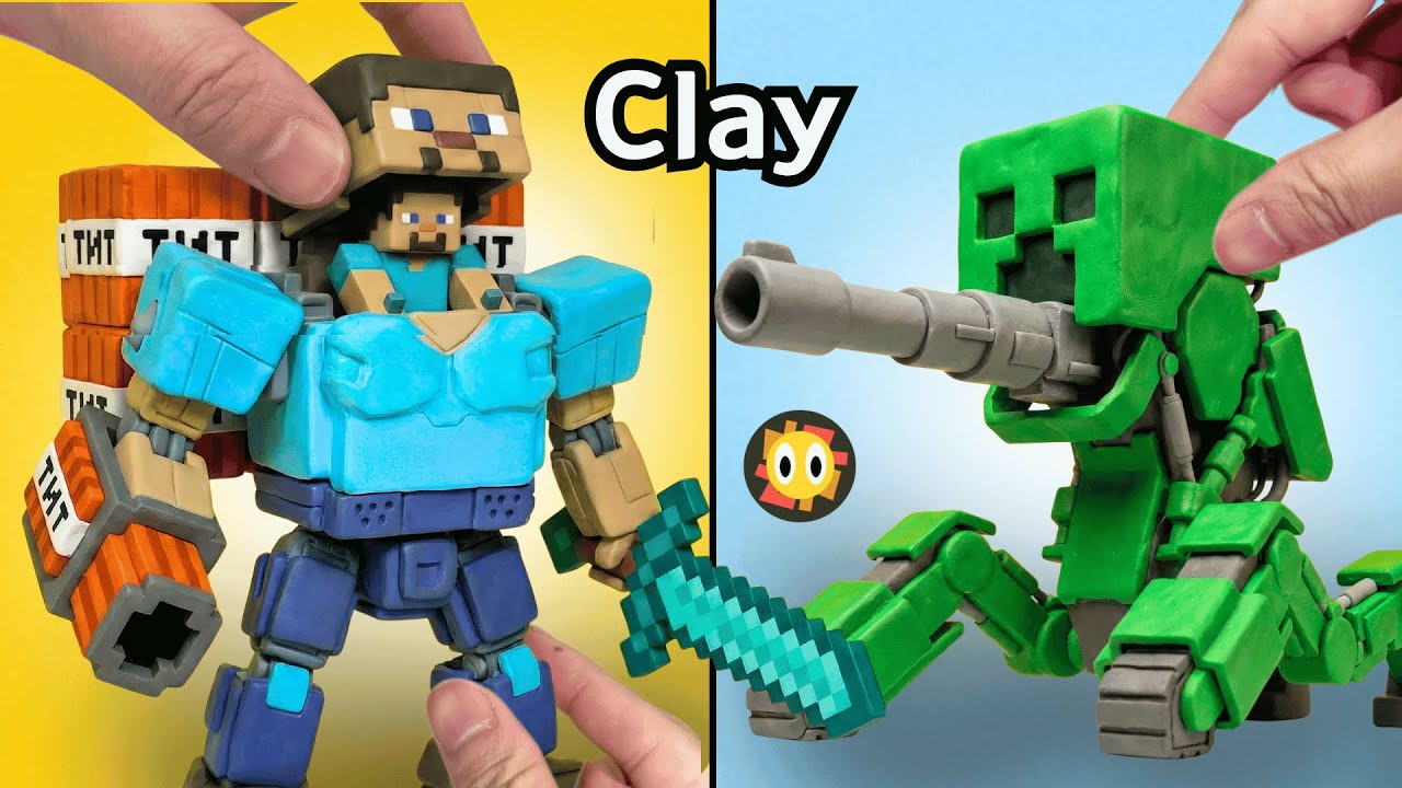 I Sculpted Minecraft Movie Mechs