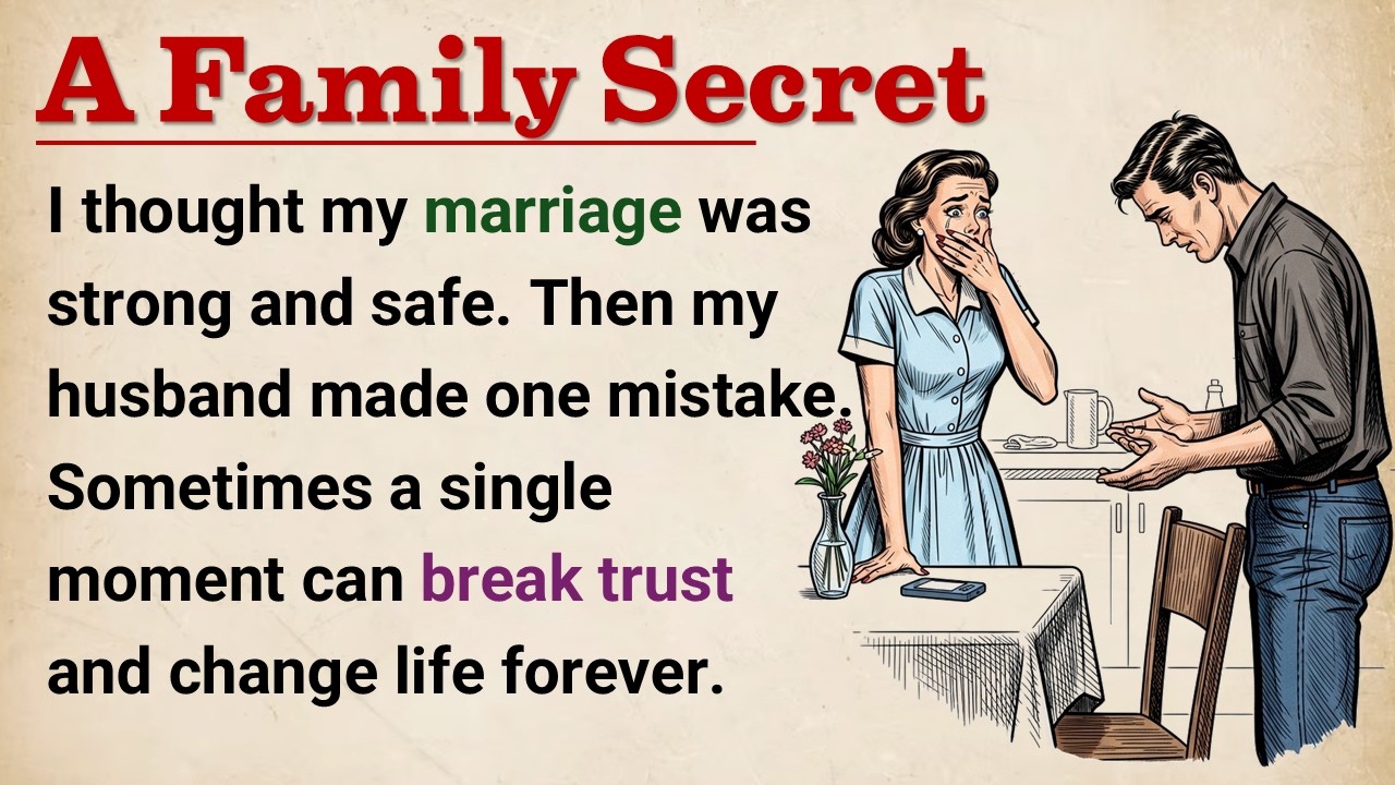Learn English With Story 🔥 A Family Secret  | Level 3 English Listening Practice || Graded Reader