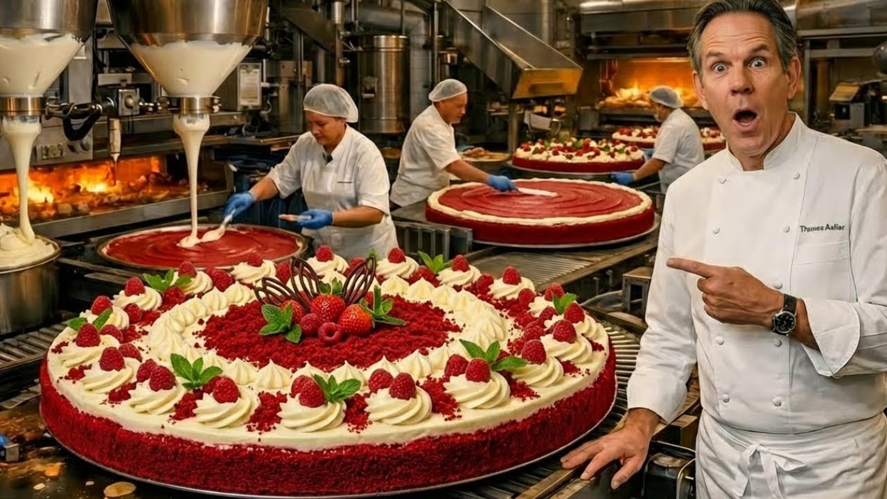 Inside the Red Velvet Cake Factory: Thomas Keller’s Iconic American Dessert (Full Process)