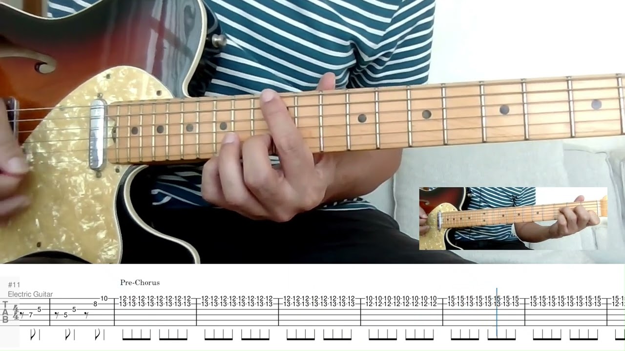 From the Inside Out [Tab Scroll & PDF] Lead guitar (Hillsong United) cover/tutorial #worshipguitar