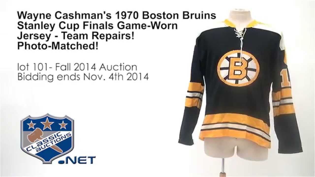 Wayne Cashman's 1970 Boston Bruins Stanley Cup Finals Game-Worn Jersey- Photo-Matched!