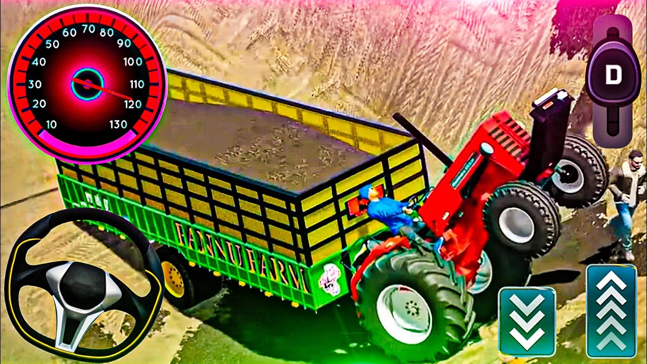 Tractor Transport Simulator Tractor Game 3D || Indian Tractor 3D Farming Android Gameplay