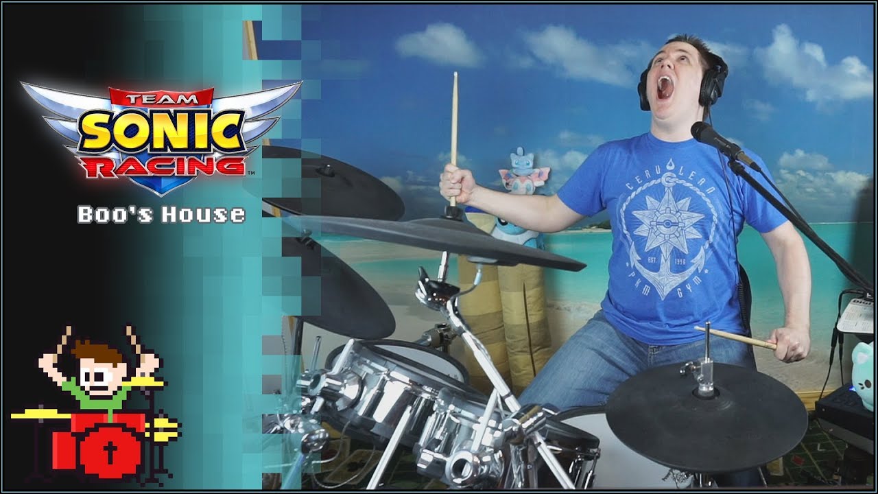 Team Sonic Racing - Boo's House On Drums!
