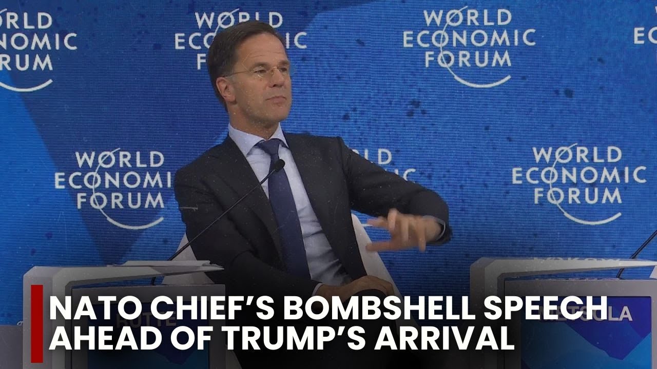 Watch LIVE: NATO General Secretary Mark Rutte Big Speech Ahead Of Donald Trump's Davos Arrival