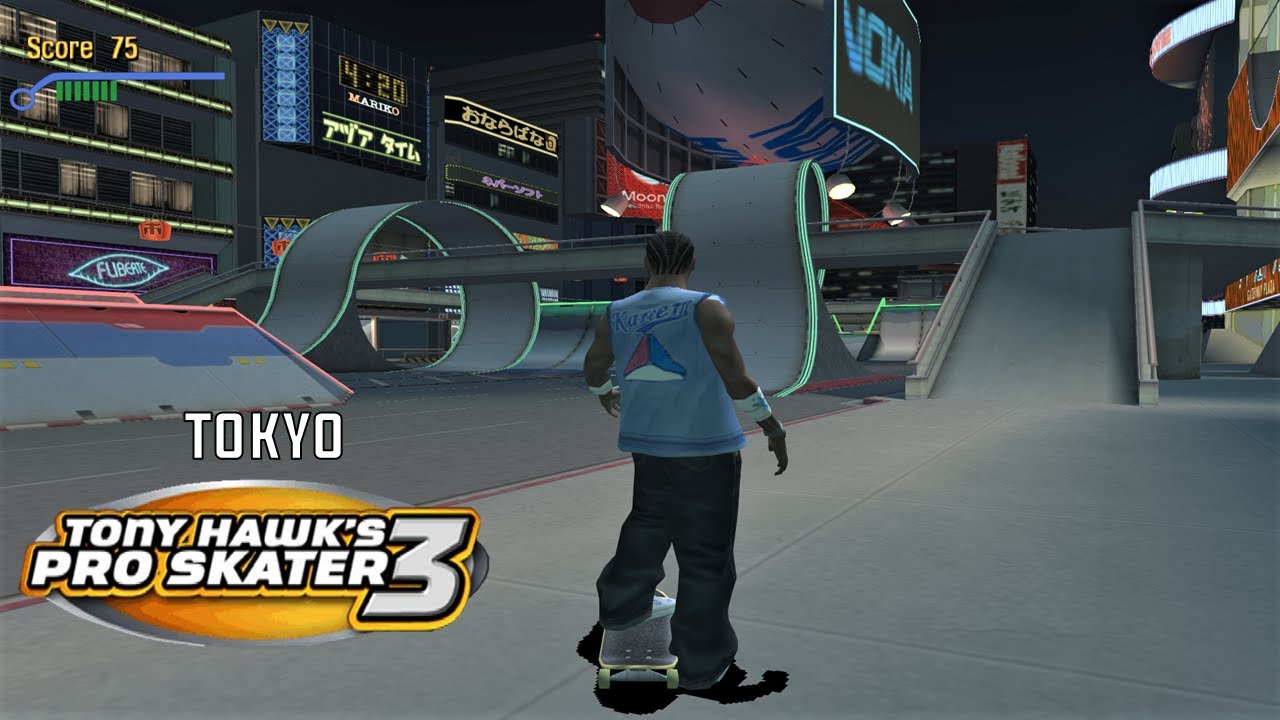 Tony Hawk's Pro Skater 3 (PS2) - Tokyo - GOLD MEDAL, 100% STATS AND DECKS