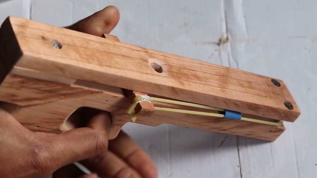 How to Make Handmade Wooden Slingshot Pistol | Unique DIY Shooting Tool #DIY #Slingshot #Handmade
