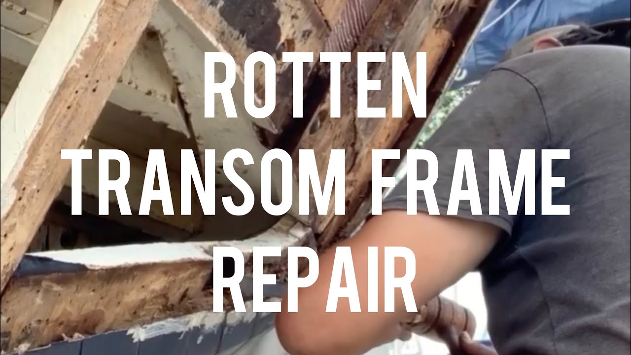 Rotten transom frame repair (Vertical Video)