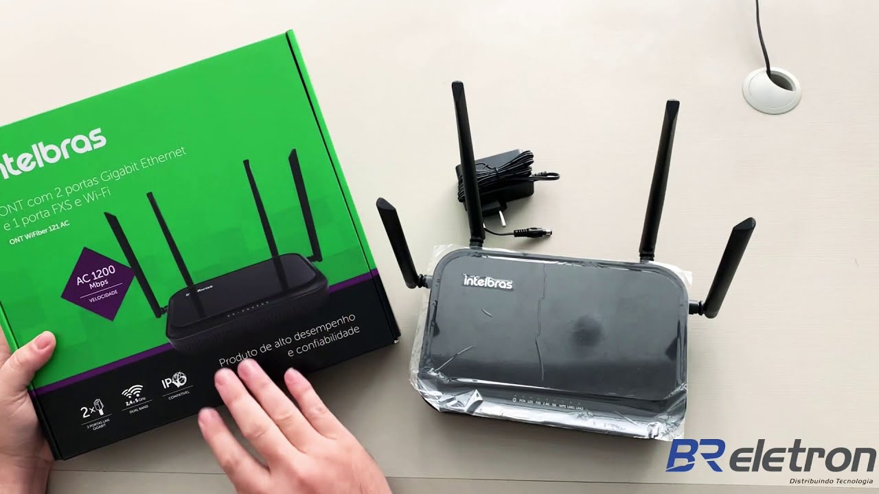 Apresenta&ccedil;&atilde;o ONT WiFiber 121 AC Intelbras - BrEletron