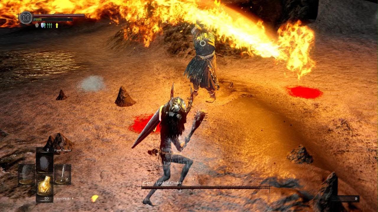 Dark Souls SL1 Gwyn - No Hit, No Parry