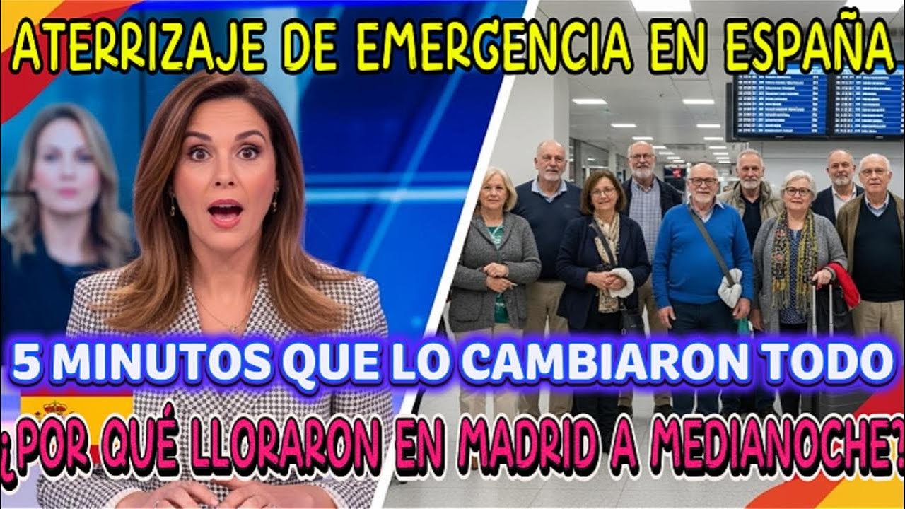 Aterrizaje de emergencia en español, furiosos por el tifón ¡Impacto a los 5 minutos de llegar! Algo