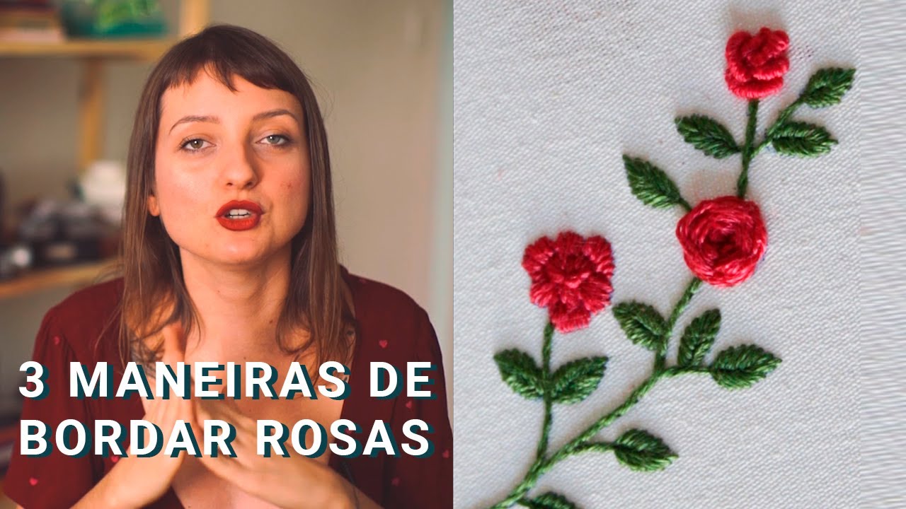 COMO BORDAR ROSAS - 3 maneiras #79