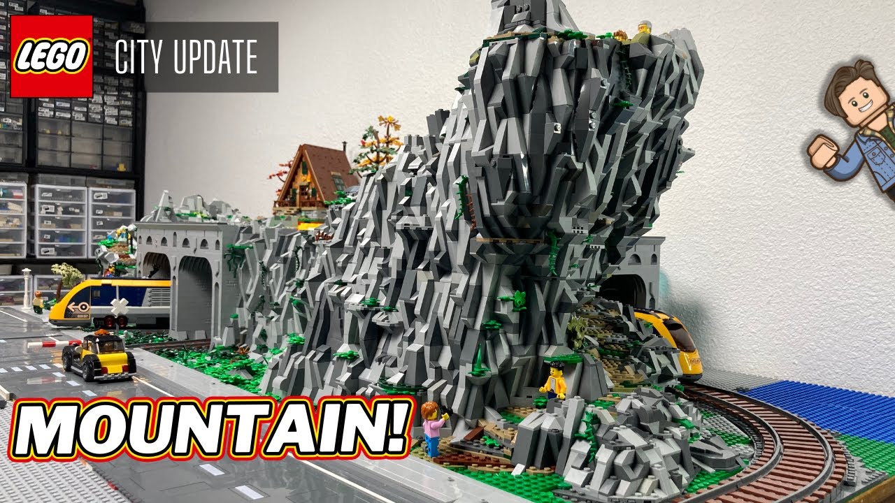 I built a Cliffside Path up a LEGO Mountain!