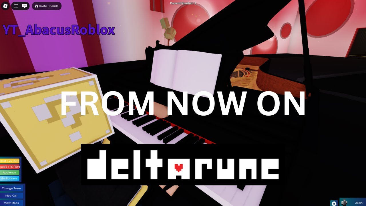 From now on // Deltarune PIANO Roblox Got Talent [SHEETS]
