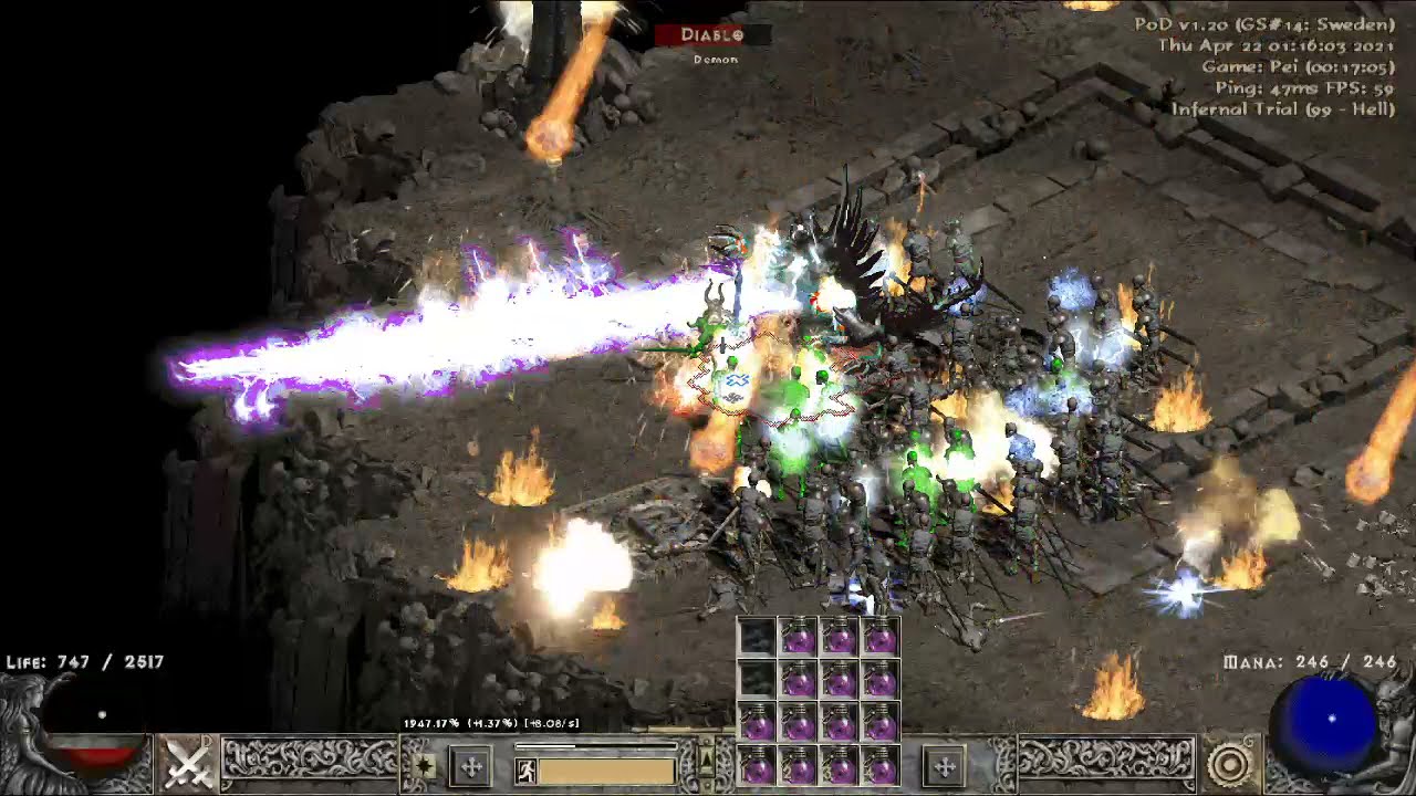 PoD Season 11 Diablo Clone Paladin Zealer Blessed Hammer
