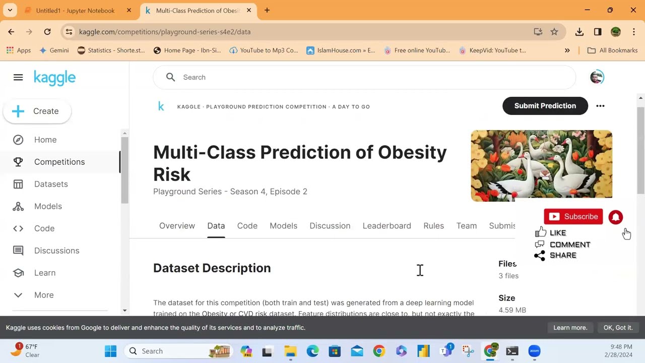 Full Data Science Project _ Kaggel Competition مشروع داتا ساينس كامل _ مسابقة كاجل