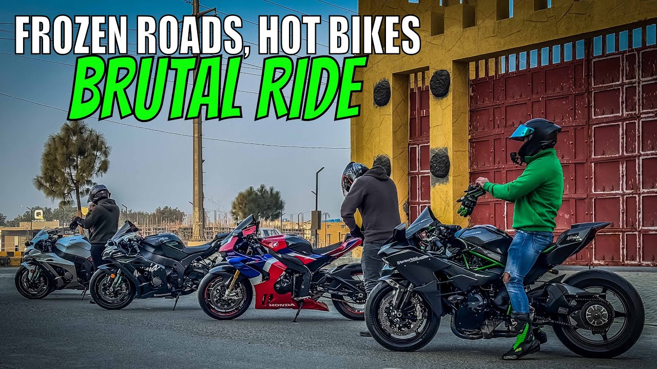Frozen Roads, Hot Bikes | Brutal Superbikes Morning Ride in Lahore