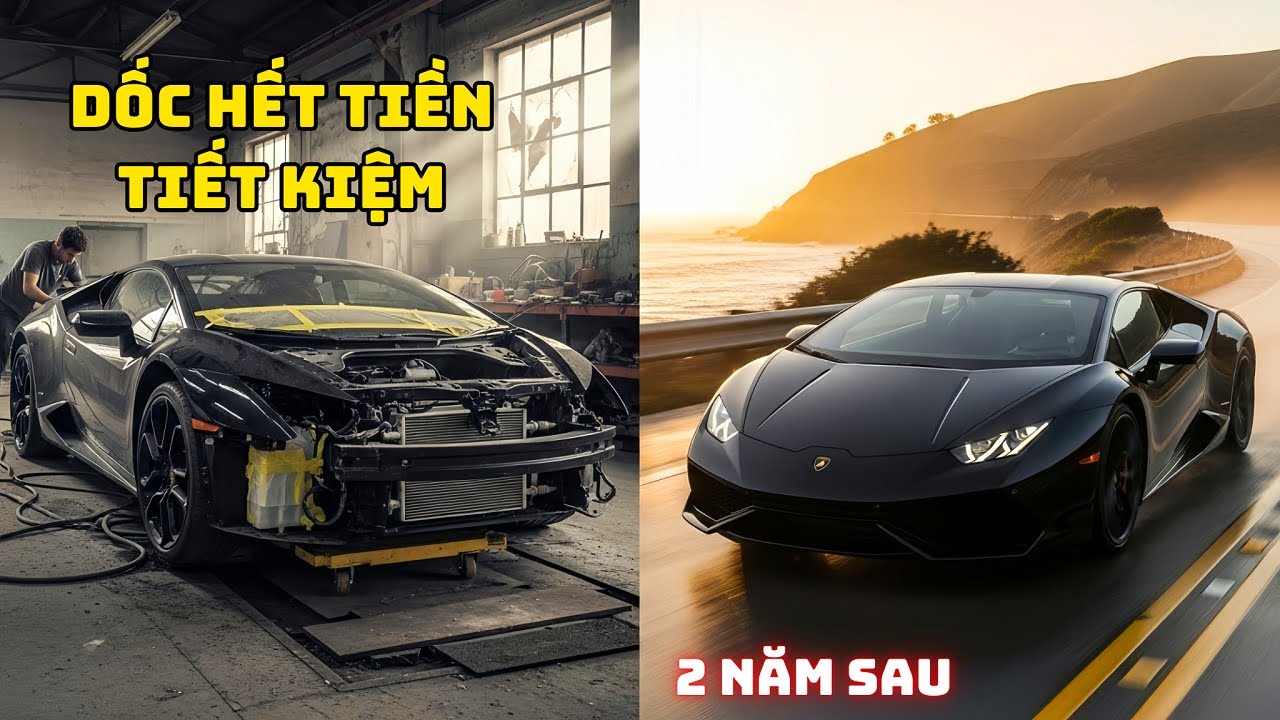 Anh ch&agrave;ng mất 2 năm phục chế si&ecirc;u xe Lamborghini Huracan bằng to&agrave;n bộ tiền tiết kiệm v&agrave; c&aacute;i kết!