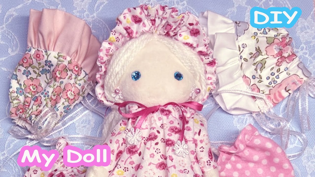 【DIY】  超簡単 可愛いボンネット の作り方 My Doll