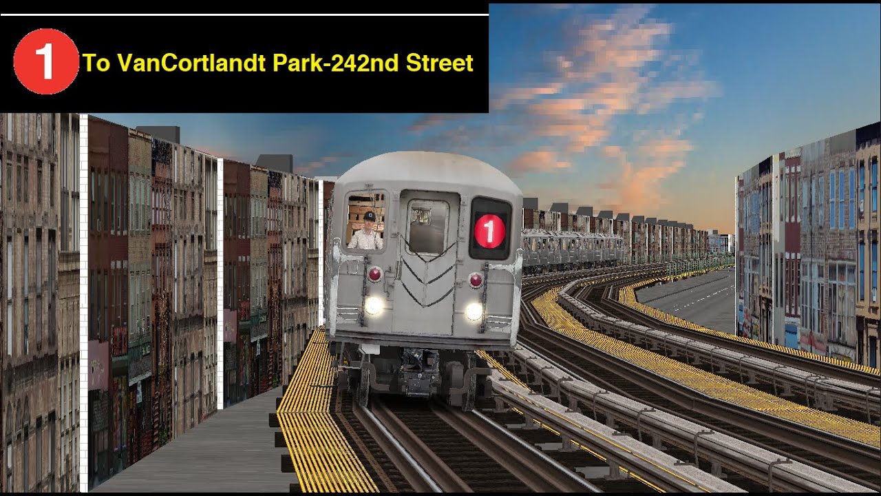 OpenBVE (1) South Ferry To Van Cortlandt Park-242nd Street (R62)