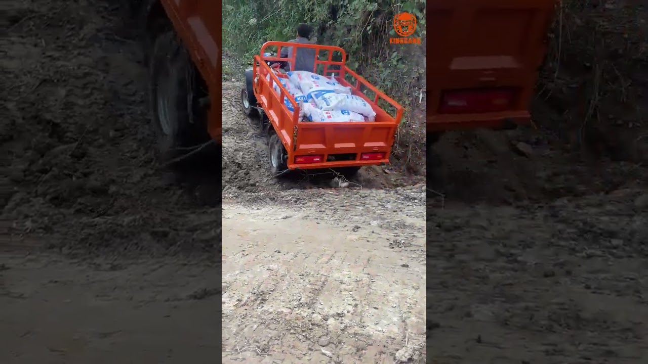 Cargo ATV drives steady on unpaved roads 🚜🌍#cargo #atv #multipurpose #factory #odm #oem