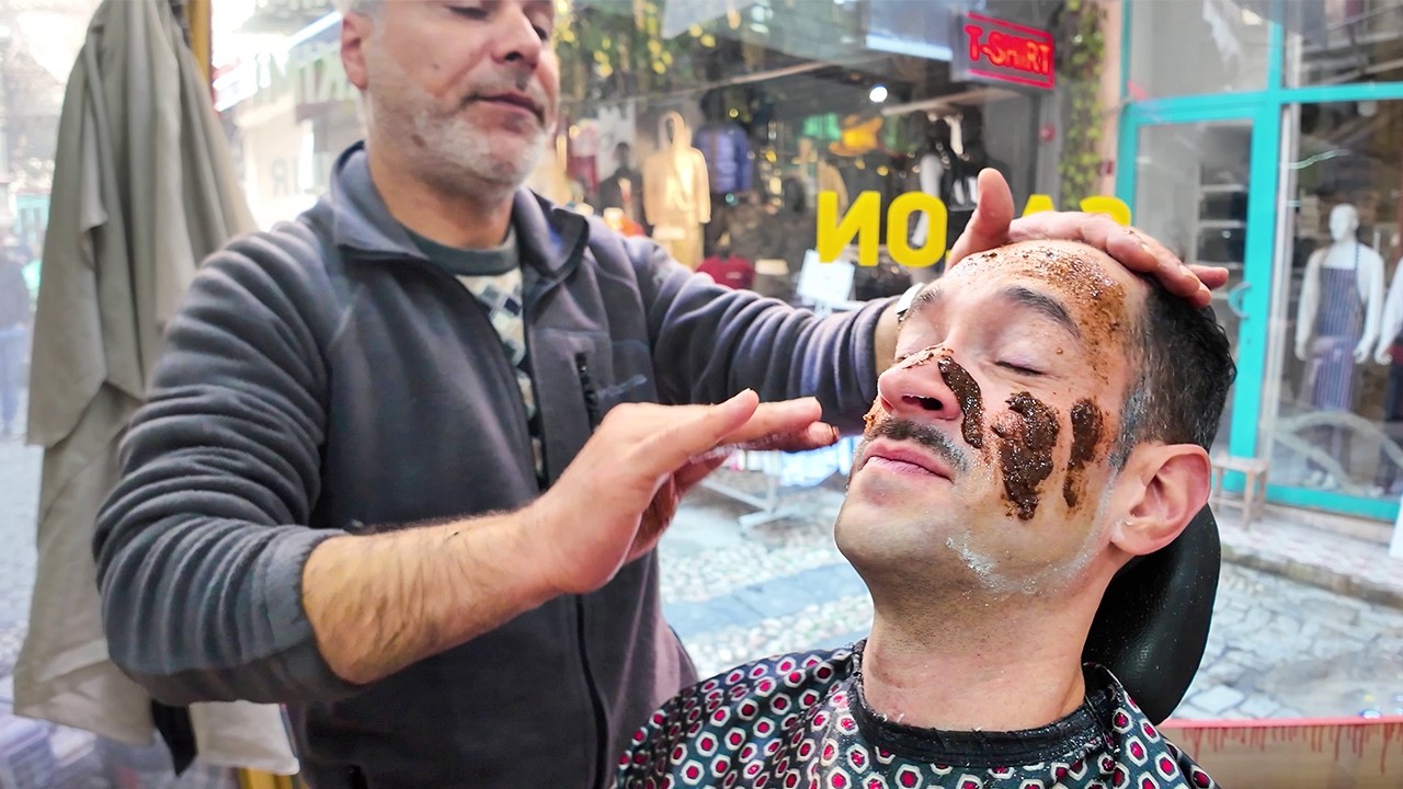 Turkish Shave (Barber uses 