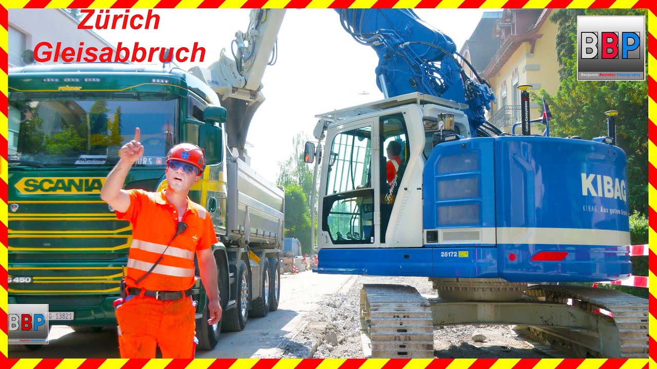 Liebherr, Hitachi, MAN, Scania,... Track Demolition, Zurich, 03.06.2023. #8