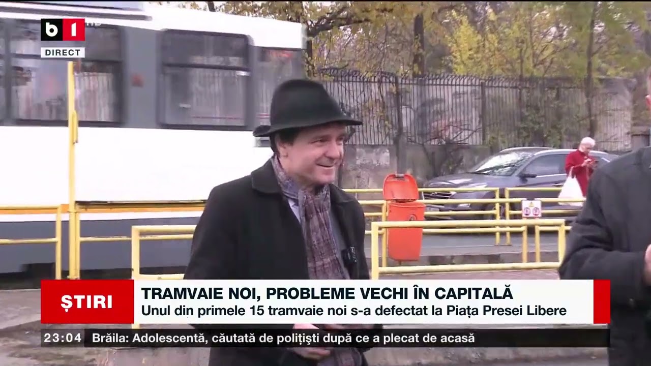 TRAMVAIE NOI, PROBLEME VECHI ÎN CAPITALĂ.Știri B1