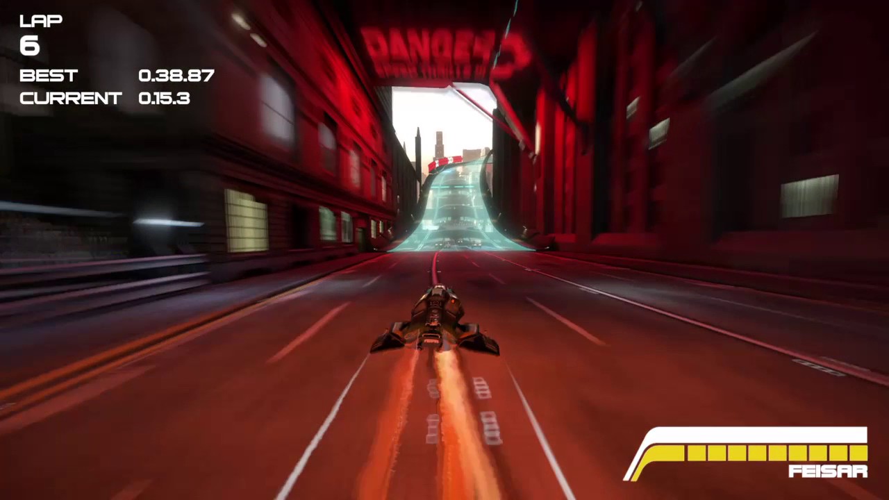 WipEout 2048 Downtown C Class Speed Lap 38.42 PS4