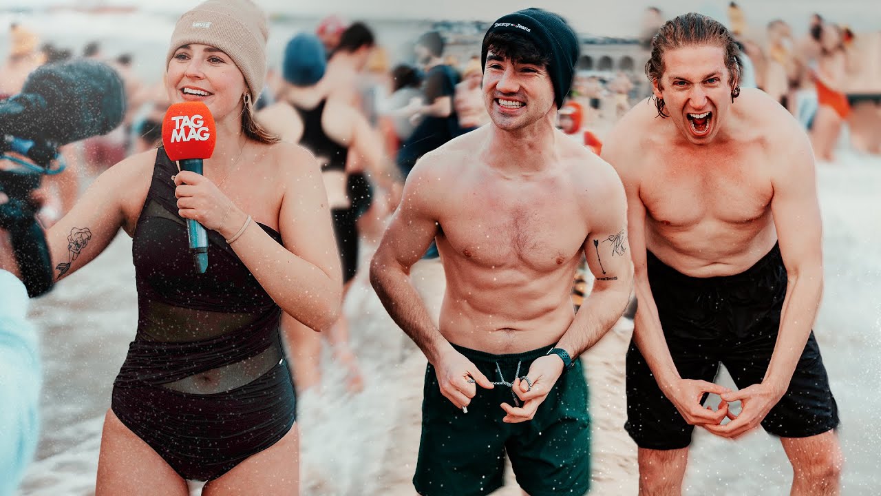 Helemaal bevroren op de Nieuwjaarsduik!