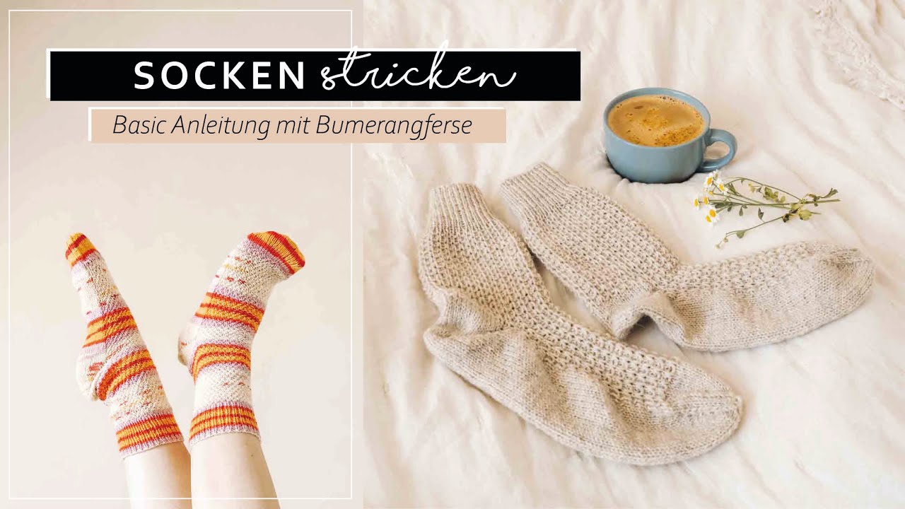 Socken Stricken von Anfang bis Ende | So stricke ich Socken mit Bumerangferse