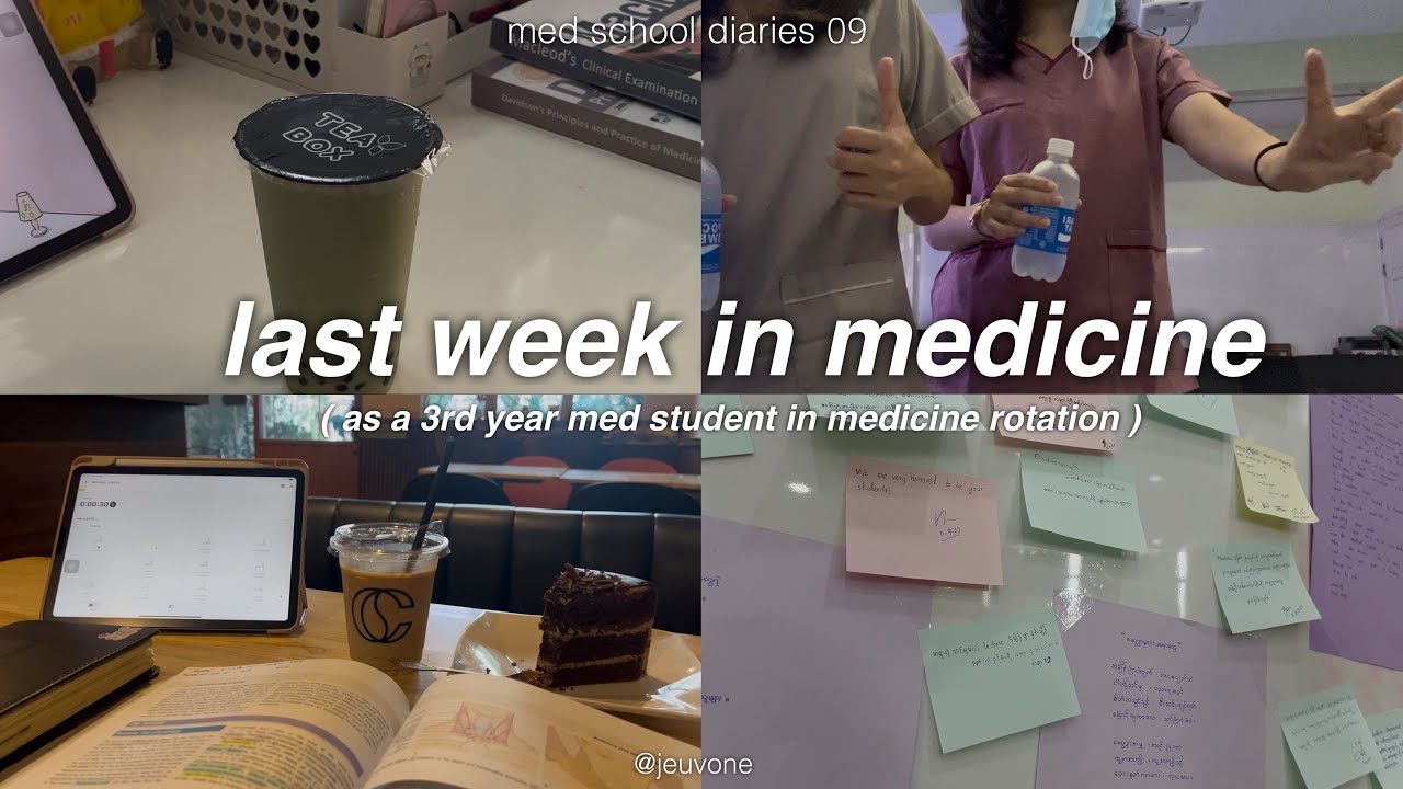 med school diaries ⭐️ study vlog, awards ceremony, a week before midterms, exam prep, cafes
