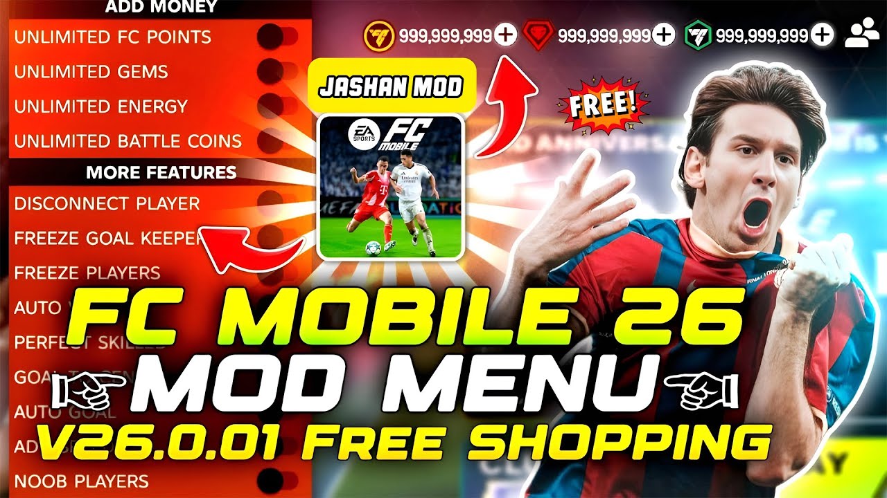 🔥 FC MOBILE MOD MENU V26.1.02 🔥 Unlimited Money, Fc Points - FC Mobile Mod Menu | Fc Mobile Mod Apk