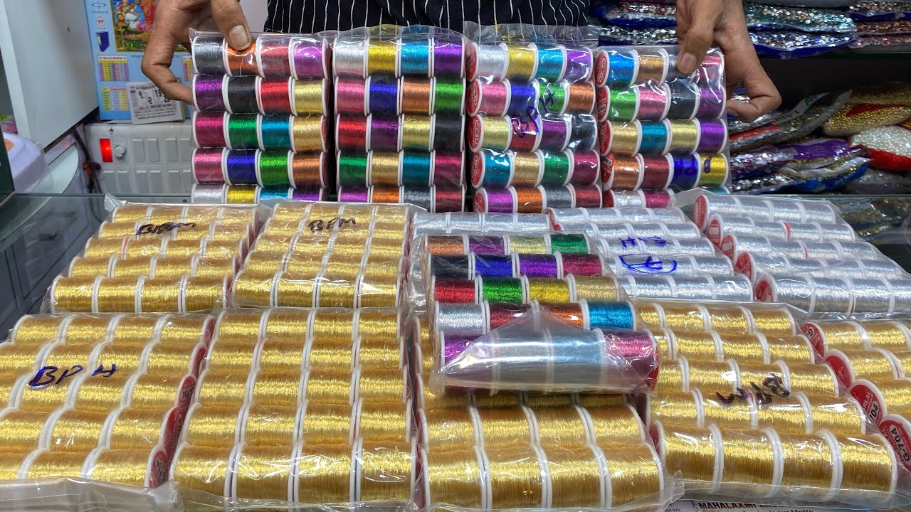 எங்கும் வாங்க முடியாத விலையில்tailoring Materals& Aari materials 1ரூபாய் wholesale courier available