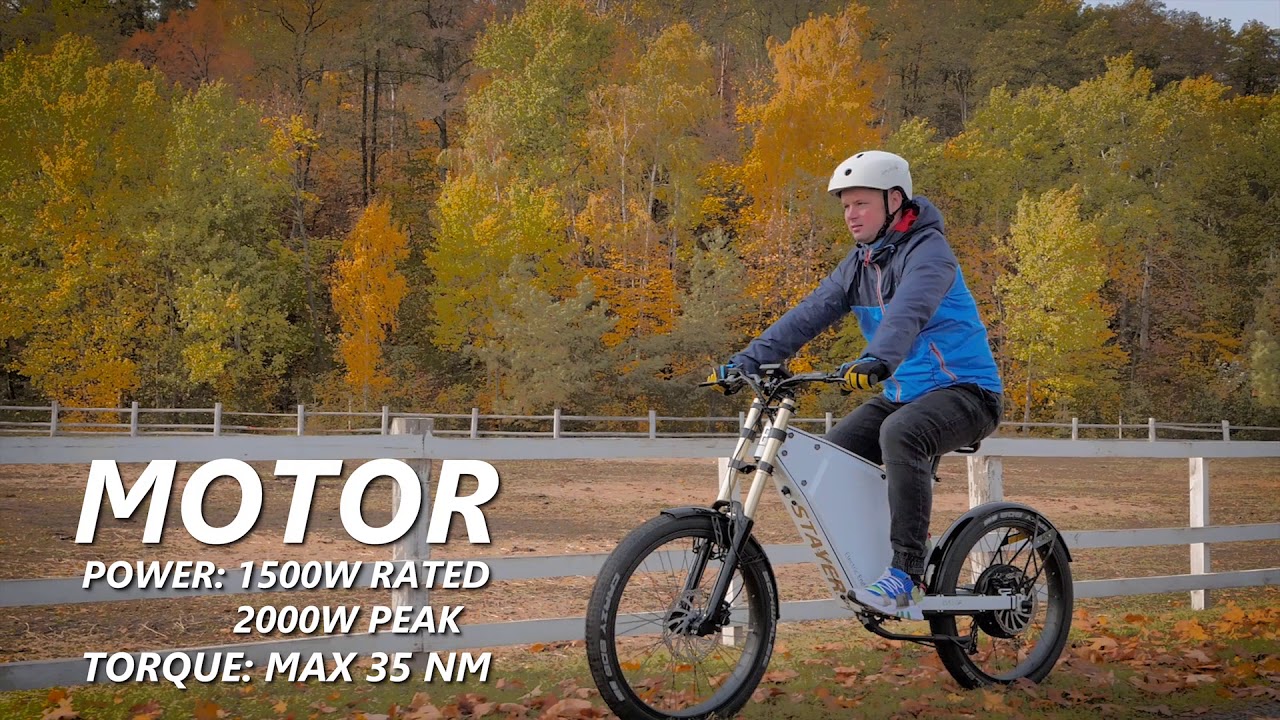 Electric Enduro Stayer 2019 250km 50kph full suspension e-bike