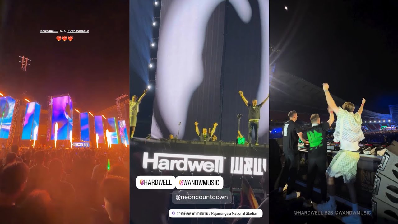 THIS IS HOW THE HARDWELL B2B W&W NEON COUNTDOWN SET 2025 WAS LIVED (HAPPY NEW YEAR 2026)