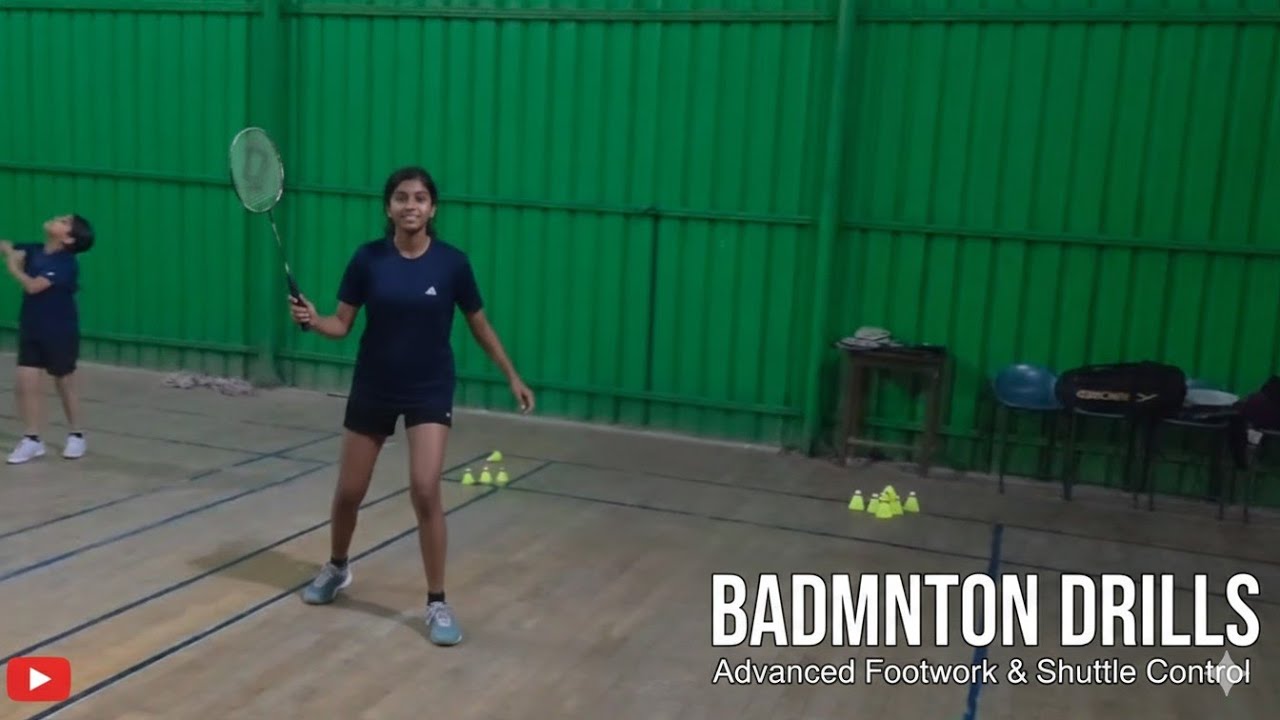 Shuttle training videos || Shuttle Push || Badminton court training || Singles improvement Practice 