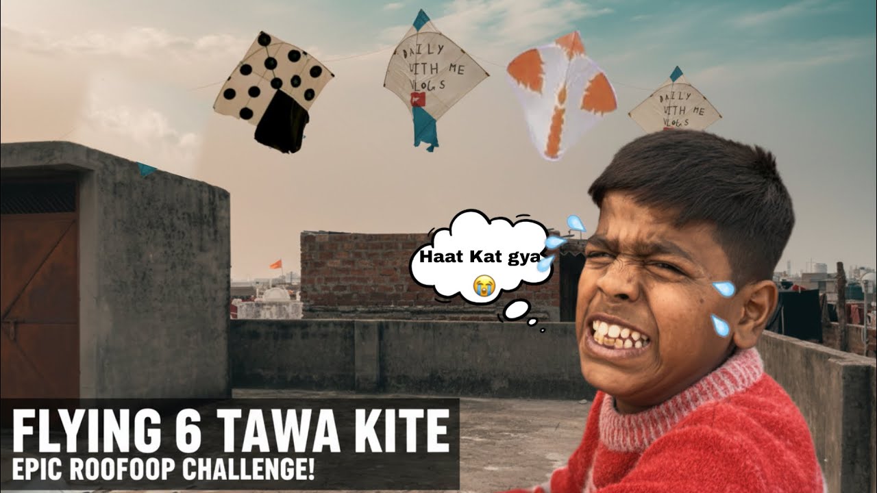 Flying 6 six tawa kite ( Haat kat gya 🥲) Patangbazzi : 