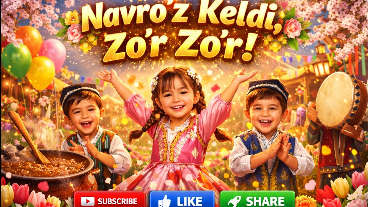 Navro&lsquo;z Keldi, Zo&lsquo;r Zo&lsquo;r! 🌿🎉 | Viral Navruz Kids Dance 2026 | Subscribe Like Share