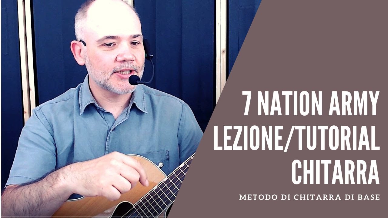 Riff: Seven Nation Army (White Stripes) - lezione/tutorial di chitarra - livello facile e intermedio