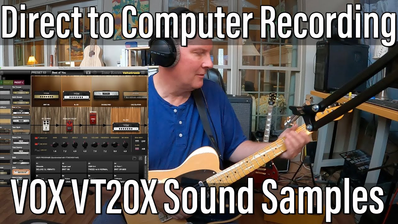 Recording a Vox VT20X Guitar Amp Direct to Computer