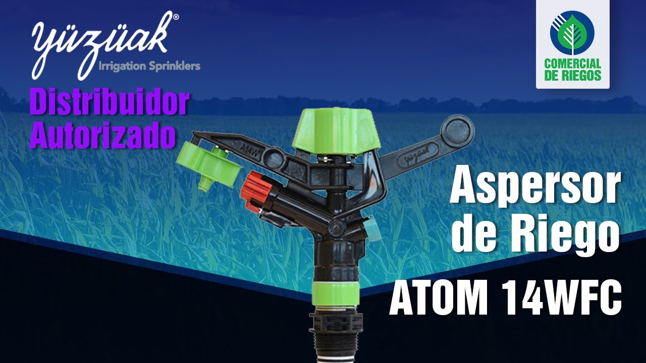 ASPERSORES Y CAÑONES DE RIEGO | Irrigación | YUZUAK | Atom 14WFC🌀 | Riego por Aspersión | De impacto