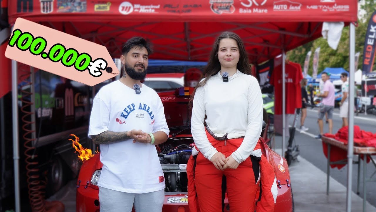 Fata de 20 de ani cu BMW de 850 CAI
