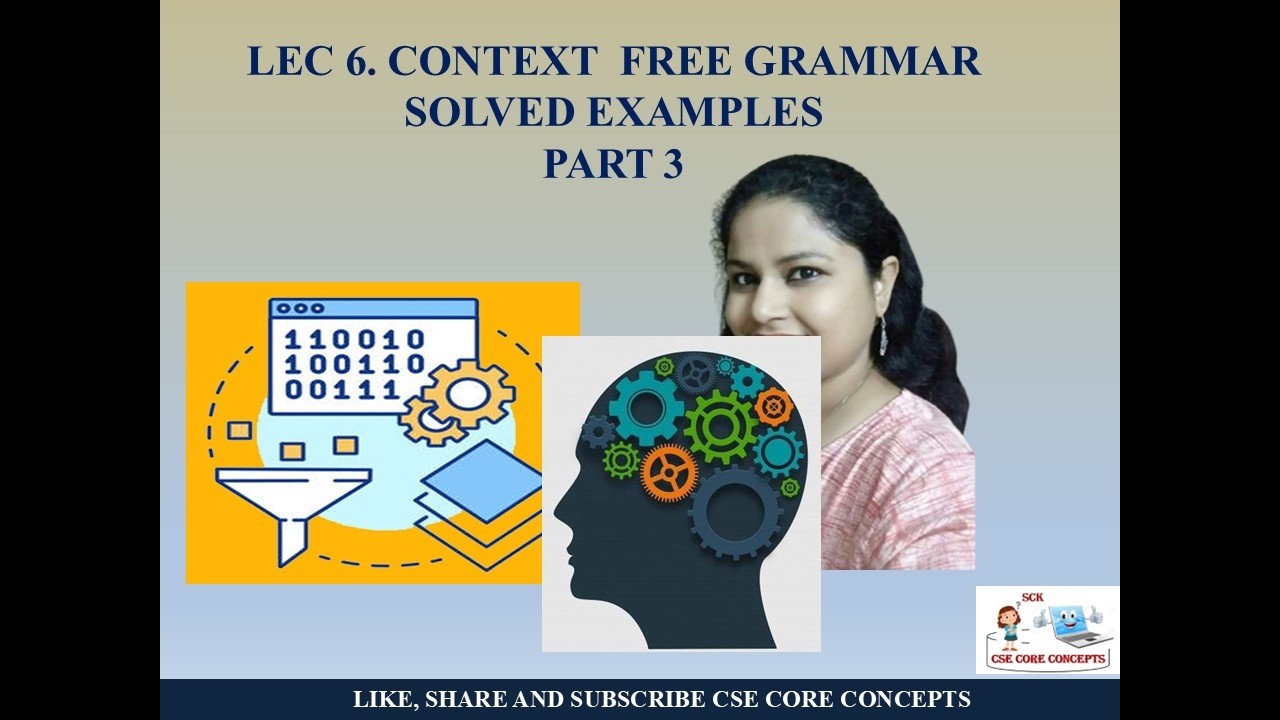 Lec 6. CONTEXT FREE GRAMMAR  SOLVED EXAMPLES PART 3