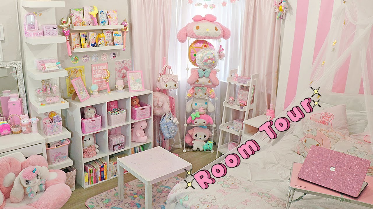Тур по комнатам Kawaii Sanrio 2022 со ссылками! #Sanrio #Kawaiiroom