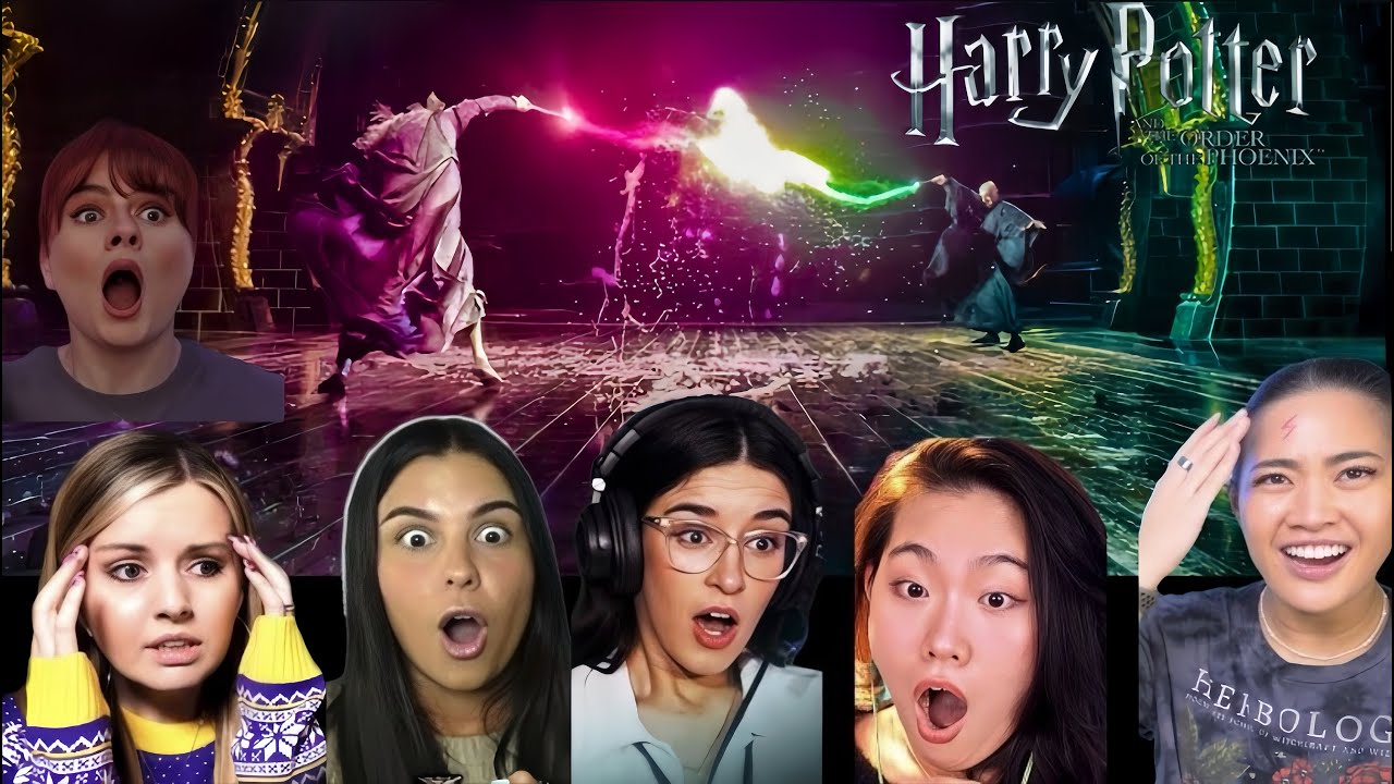Dumbledore vs Voldemort Battle - Mashup Reaction | Harry Potter and the Order of the Phoenix (2007)